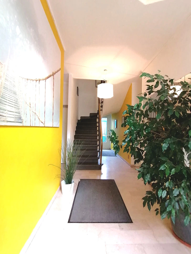 Le hall d'entrée de notre appart Hôtel à Nancy